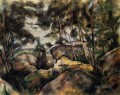 Felsen bei Fountainebleau Paul Cezanne